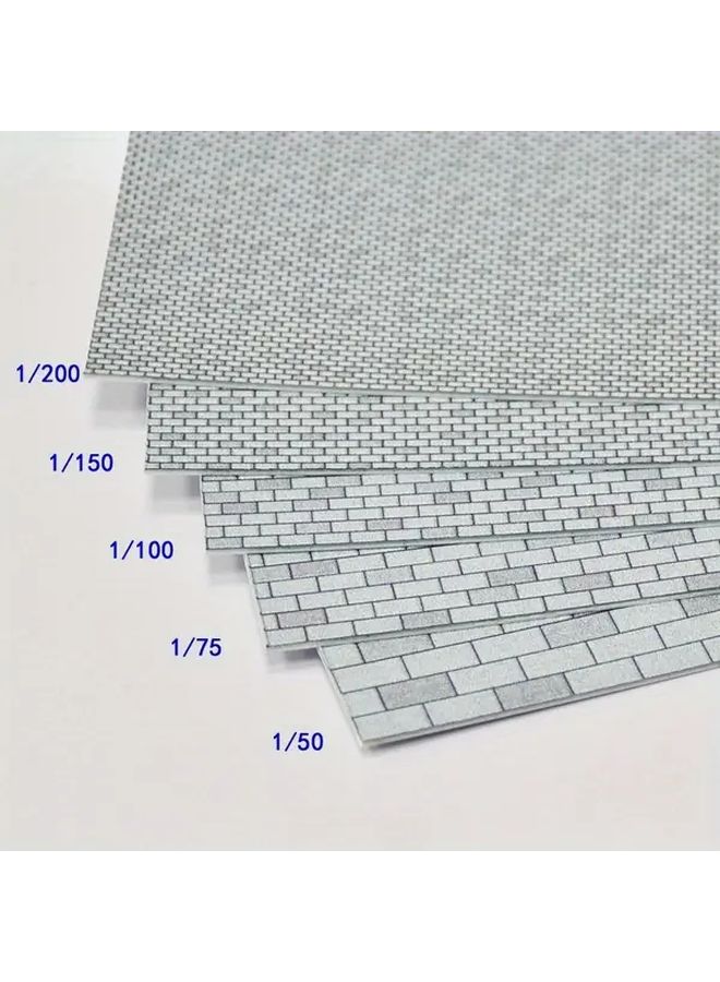 Realistic Brick Wall Facade DIY Miniature Landscape Tile 1pc Mixed Colors ABS Plastic Durable - Image 3