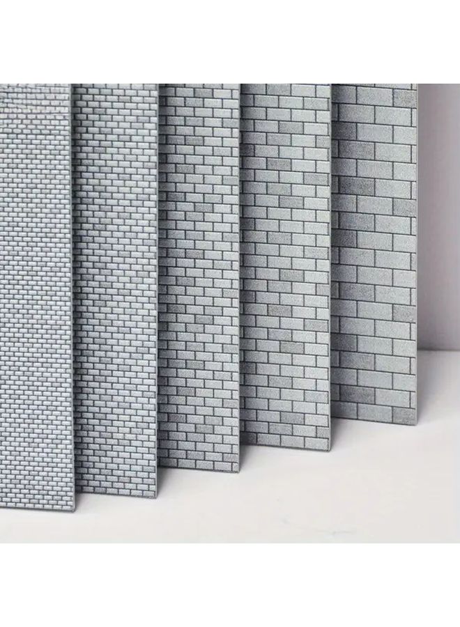 Realistic Brick Wall Facade DIY Miniature Landscape Tile 1pc Mixed Colors ABS Plastic Durable - Image 1