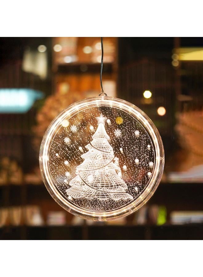 NIBEMINENT Hanging Fairy LEDs String Lights Curtain Lamp Constant Bright Modes with Snowflake Design IP44 Water Resistance 3 * AAA Cell Operated for Xmas Christmas Home Living Room Bedroom Party Daily Deco Wedding Function Indoor Outdoor Use Present Gift  - Image 5