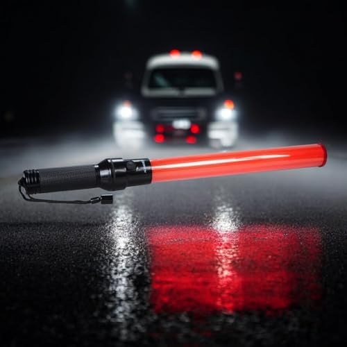 Dorcy 20-Lumen Multi-Function 12-Inch LED Signal Wand with Wrist Strap Lanyard, Orange (41-1063) - Image 4