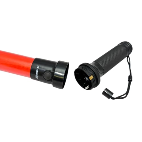 Dorcy 20-Lumen Multi-Function 12-Inch LED Signal Wand with Wrist Strap Lanyard, Orange (41-1063) - Image 5