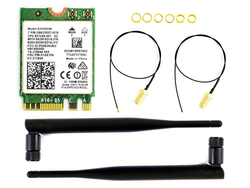 Waveshare Wireless-AC8265 Dual Mode AC8265 Wireless NIC Module for Jetson Nano Developer Kit B01/A02, Support 2.4GHz/5GHz 300Mbps/867Mbps Dual Band WiFi and Bluetooth 4.2 - Image 2