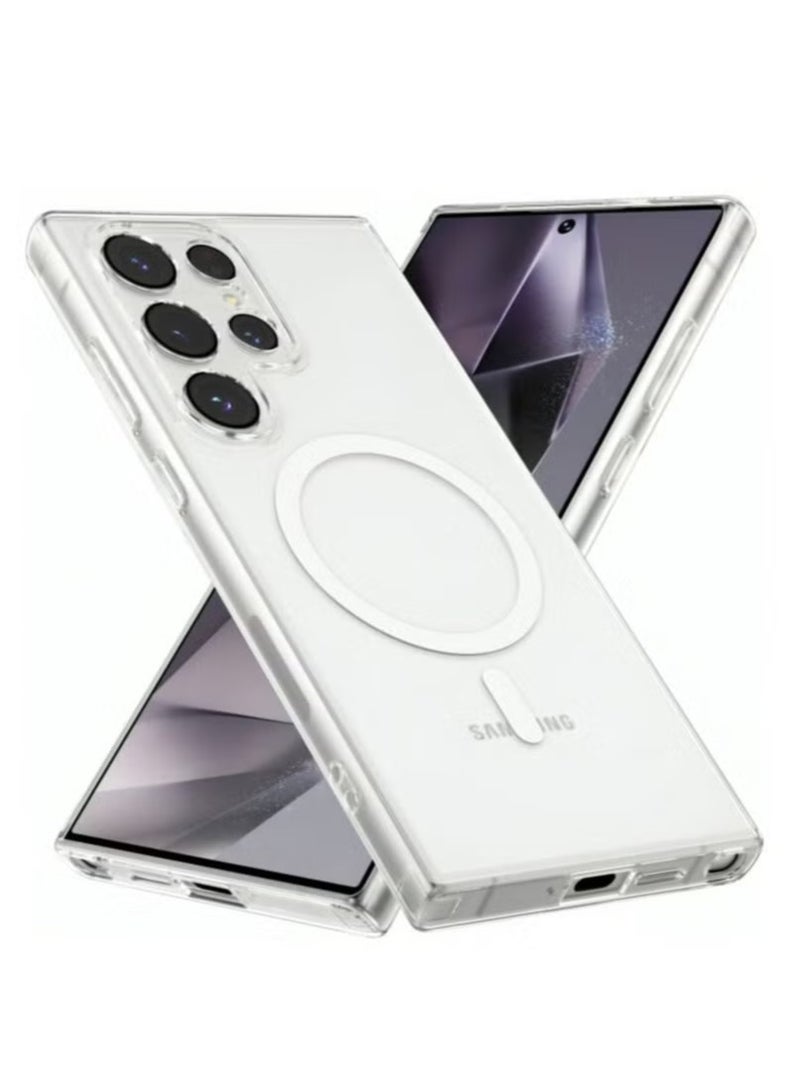 ELTRAZONE Samsung Galaxy S24 Ultra Clear Case with Wireless Charging Support, Shockproof Bumper, Anti-Scratch Protection, and Slim Durable Design for 6.8-Inch Phone - Image 1