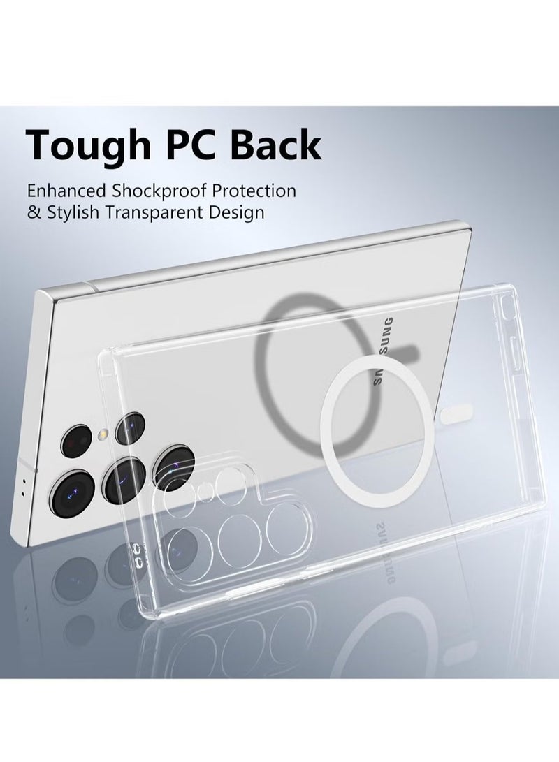 ELTRAZONE Samsung Galaxy S24 Ultra Clear Case with Wireless Charging Support, Shockproof Bumper, Anti-Scratch Protection, and Slim Durable Design for 6.8-Inch Phone - Image 3