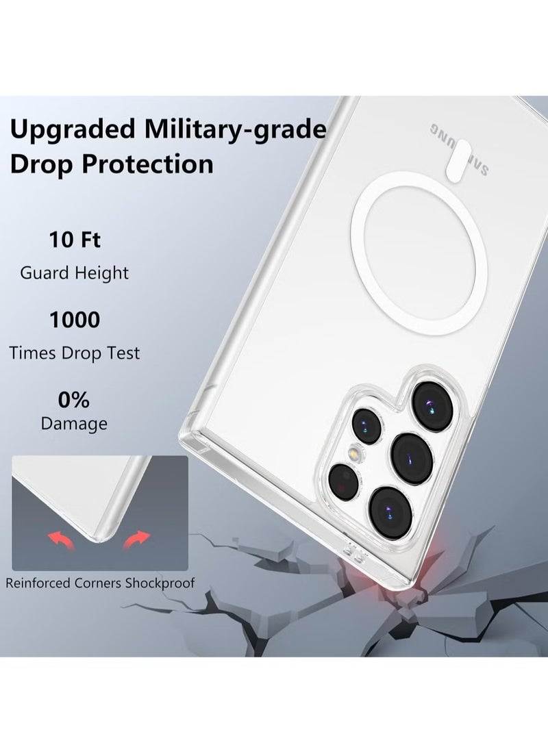 ELTRAZONE Samsung Galaxy S24 Ultra Clear Case with Wireless Charging Support, Shockproof Bumper, Anti-Scratch Protection, and Slim Durable Design for 6.8-Inch Phone - Image 4