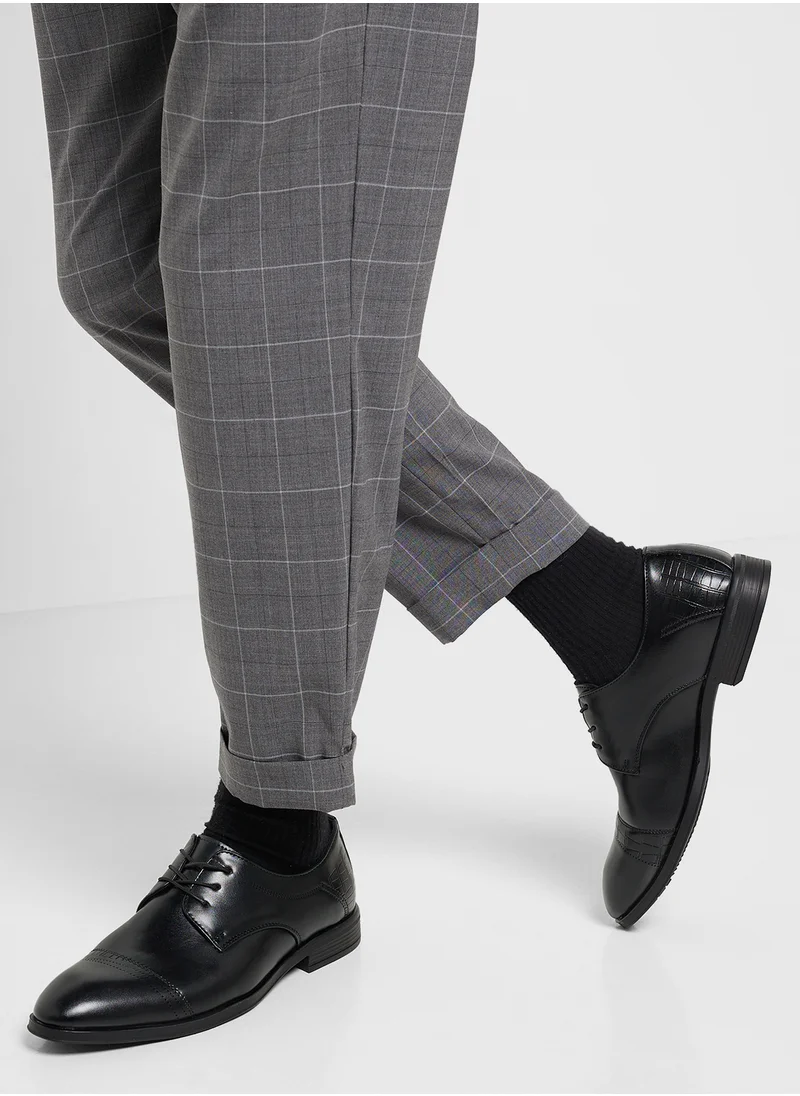 روبرت وود Embossed Texture Formal Lace Ups
