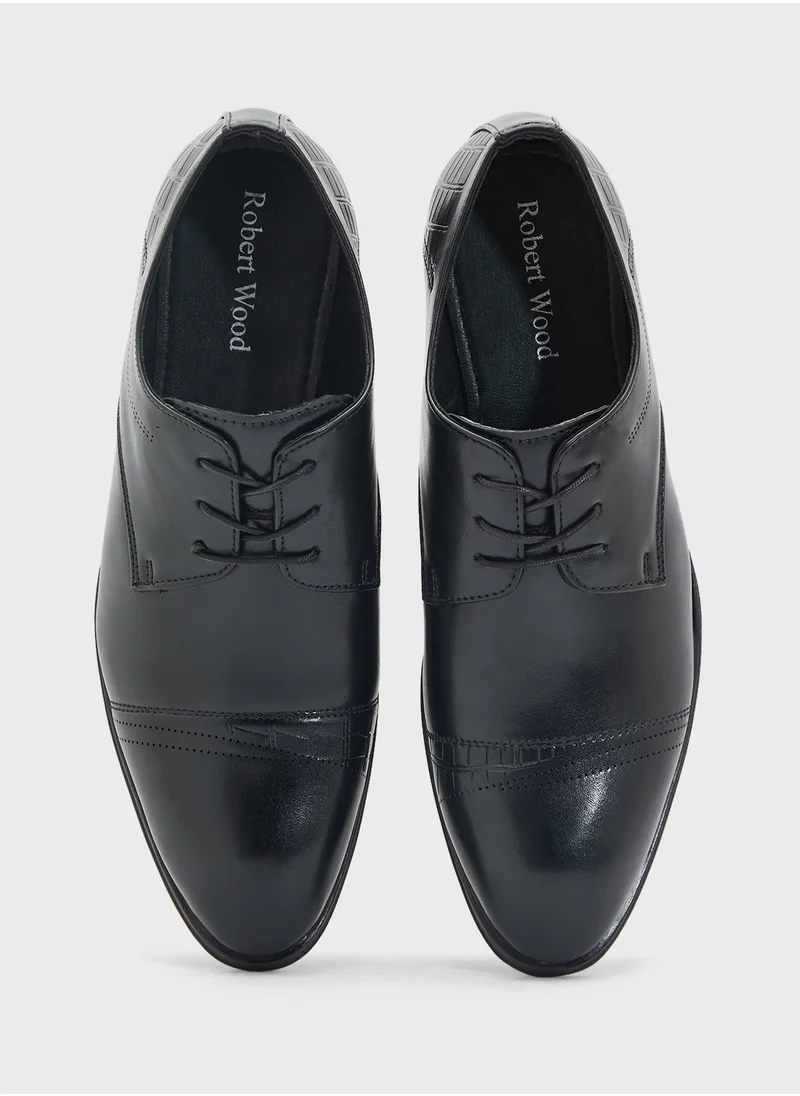 روبرت وود Embossed Texture Formal Lace Ups