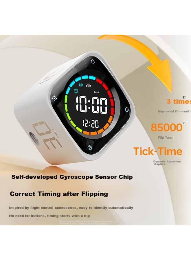 Llano Flip Timer Learning Four-In-One Time Manager Children'S Smart Alarm Clock Countdown Reminder Student Self-Discipline Artifact Special Wake-Up Timer Time Square Tk3 - Image 3