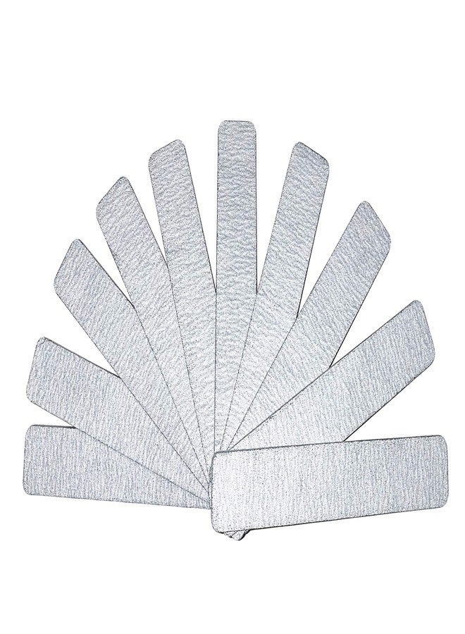 NCUSA PrettyClaw | 10pc Nail File 80/80 Grit Zebra Nail Files White Plastic Center Double Sided Zebra Jumbo Emery Board For Nails Acrylic Professional Nail Files - Image 1