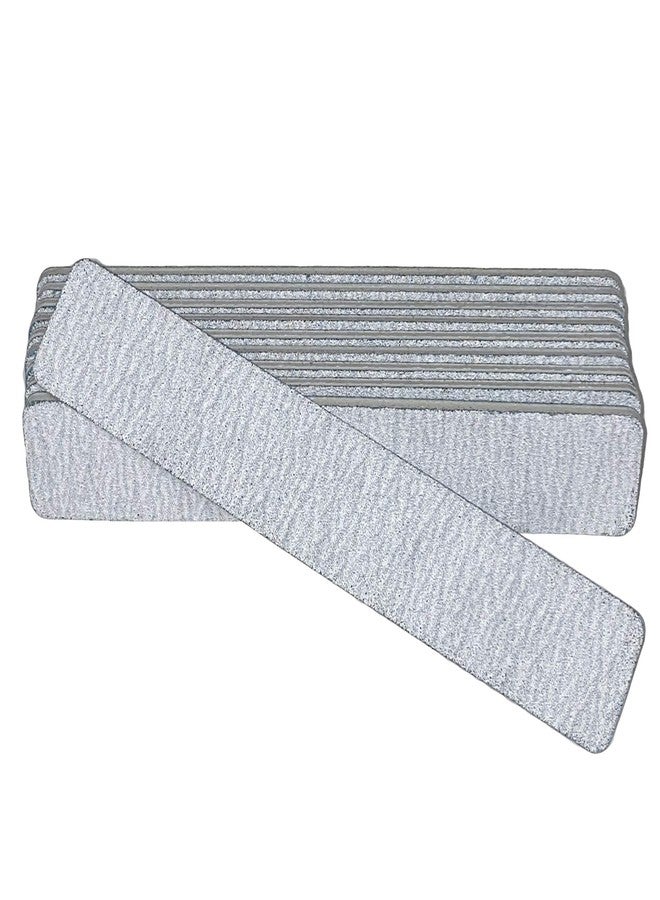 NCUSA PrettyClaw | 10pc Nail File 80/80 Grit Zebra Nail Files White Plastic Center Double Sided Zebra Jumbo Emery Board For Nails Acrylic Professional Nail Files - Image 3