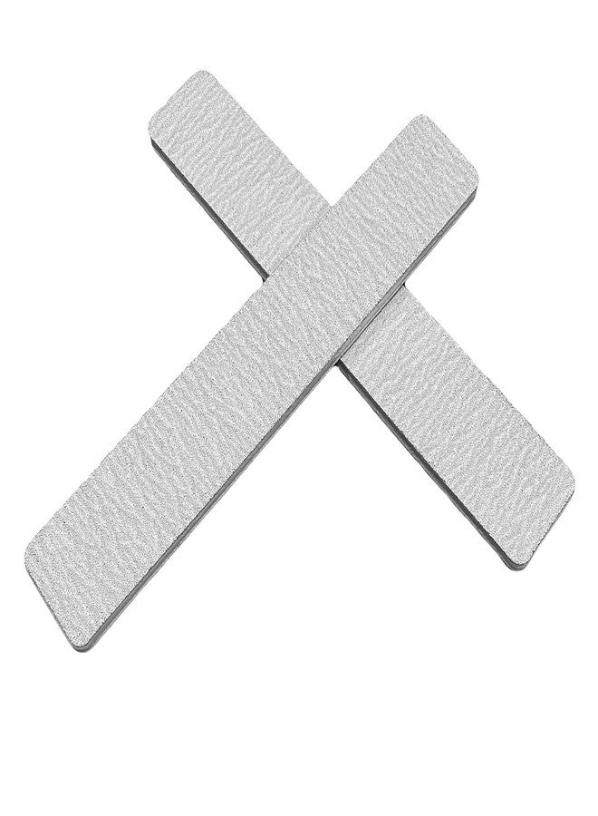 NCUSA PrettyClaw | 10pc Nail File 80/80 Grit Zebra Nail Files White Plastic Center Double Sided Zebra Jumbo Emery Board For Nails Acrylic Professional Nail Files - Image 5