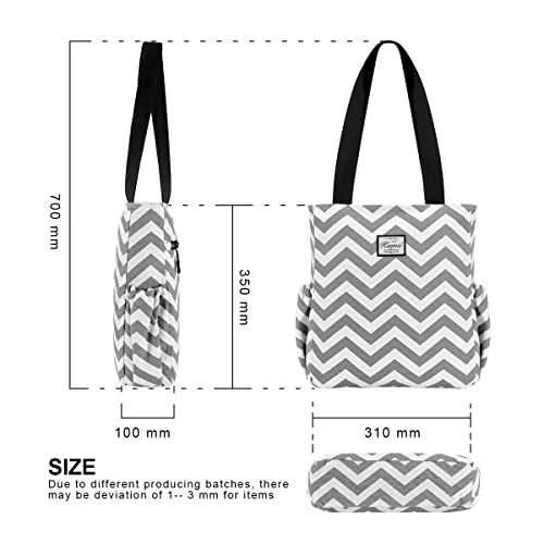 Kamo Floral Tote - Stylish Shoulder Bag for Women - Casual Shopping & Travel Foldaway Handbag - Image 3