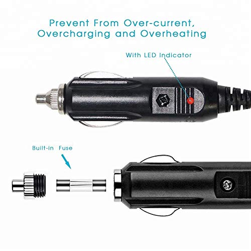 Sparkel 12V Car Cigarette Lighter Power Connection Cigaret Socket Male Adapter with 20A Fuse - Image 4