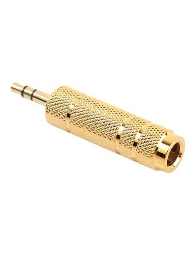 NIBEMINENT 5-Piece Of Male Stereo Audio Adapter Headphone Jack Set Gold  - Image 2