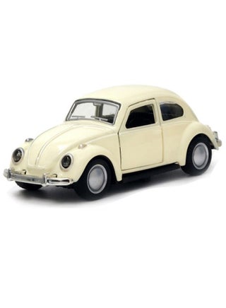 1:36 Classic Beetle Car Model, Alloy Model Car Toy, Vintage Mini Pull Back Car Model Toy for Gift/Kids ( 12X4.5X4.5cm, Beige) - view 3