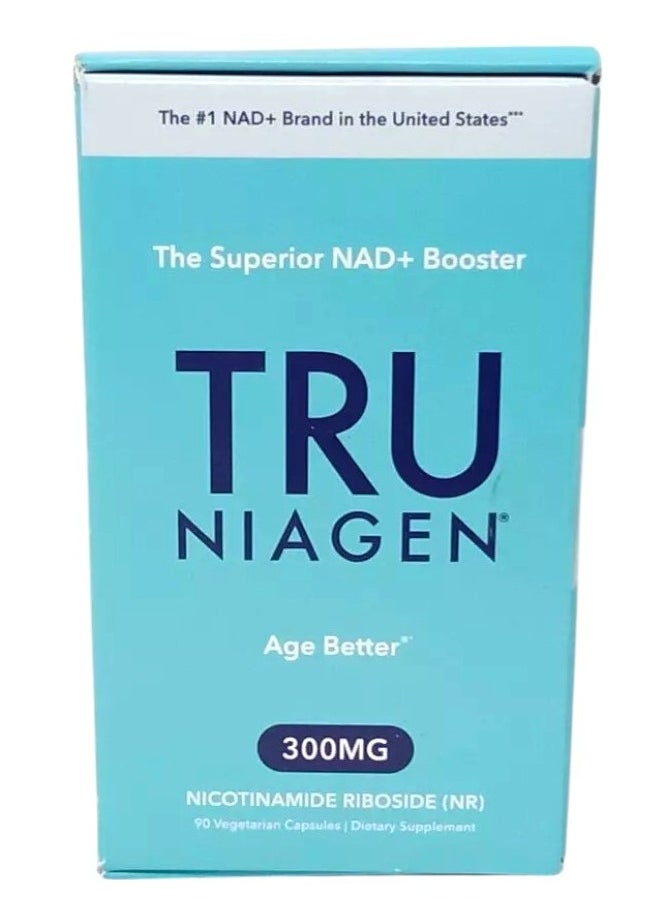 TRU NIAGEN NAD+ Booster, Age Better, 300mg - 90 Vegetarian Capsules  - Image 1