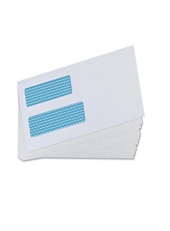 Aimoh 500#10 Double Window Security Business Mailing Envelopes - for Invoices, Statements and Legal Documents - GUMMED Closure, Security Tinted - Size 4-1/8 x 9-1/2 - White - 24 LB - 500 Count (30101) - Image 4