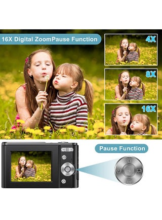 Autofocus Digital Camera for Kids - FHD 1080P 48MP - Rechargeable Compact Mini Camera with 16X Digital - Portable Pocket Camera - With 64GB Memory Card - view 5