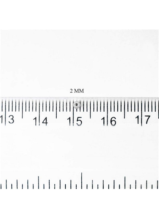 EmbroideryMaterial 11/0 Glass Stone Pearls, White Seed Beads, Raw Materials for Making Toran, Beads for Jewellery Making, Bag Decoration, Embroidery, Craft - White Muthyalu (2MM/100 Grams) - Image 2