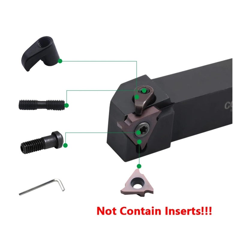 CGBR Slotting Tool Handle 2020K43 Size No Inserts Right Hand Lathe Tool Shank Bar - Image 4