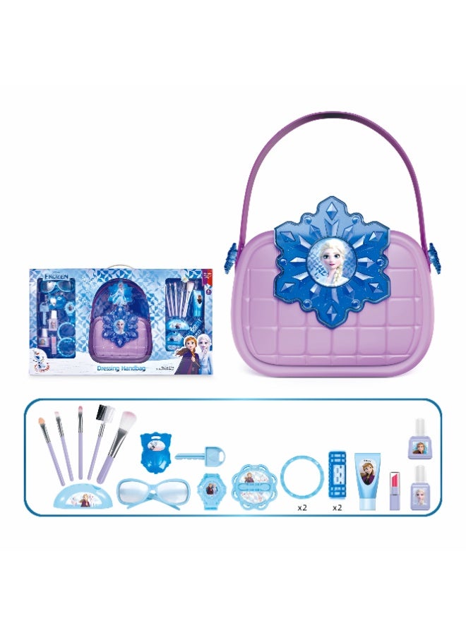 Disney Frozen Handbag and Makeup Kit Playset | Pretend Play | Fashion Styling | Make Up Playset | Interactive Playset | Imaginative Play | Role Play  | Gift for Kids - Image 1