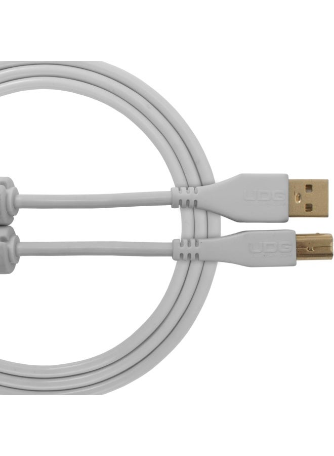 UDG Ultimate Audio Cable USB 2.0 A-B, White, Straight, 3 m - Image 1