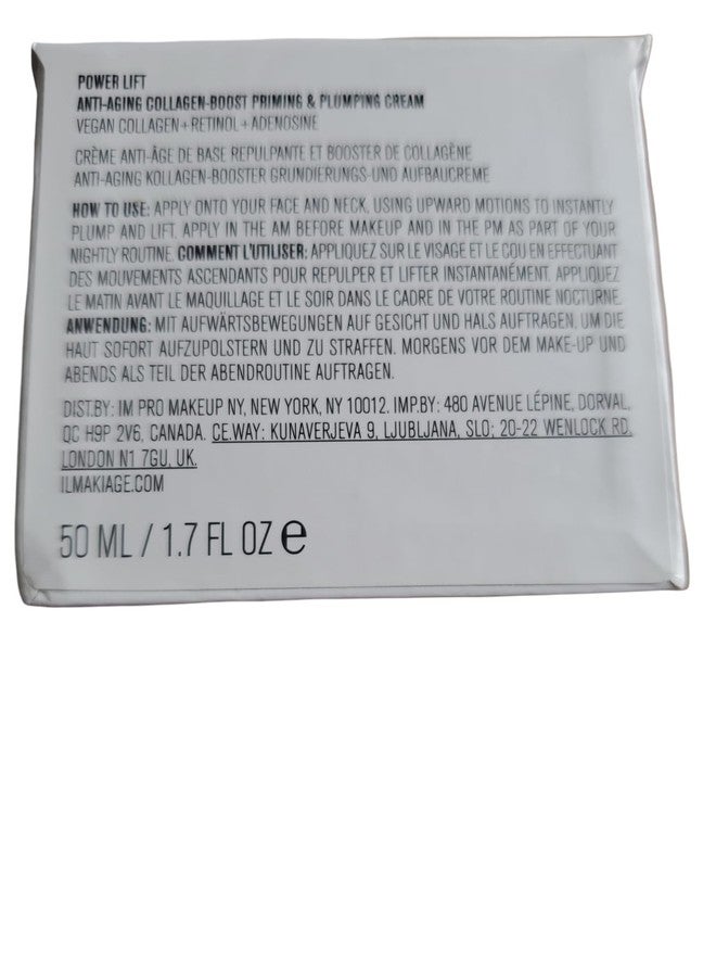 Il Makiage Power Lift Plumping Cream Anti-Aging Collagen-Boost Priming & Plumping Cream Vegan Collagen + Retinol + Adenosine - Image 4