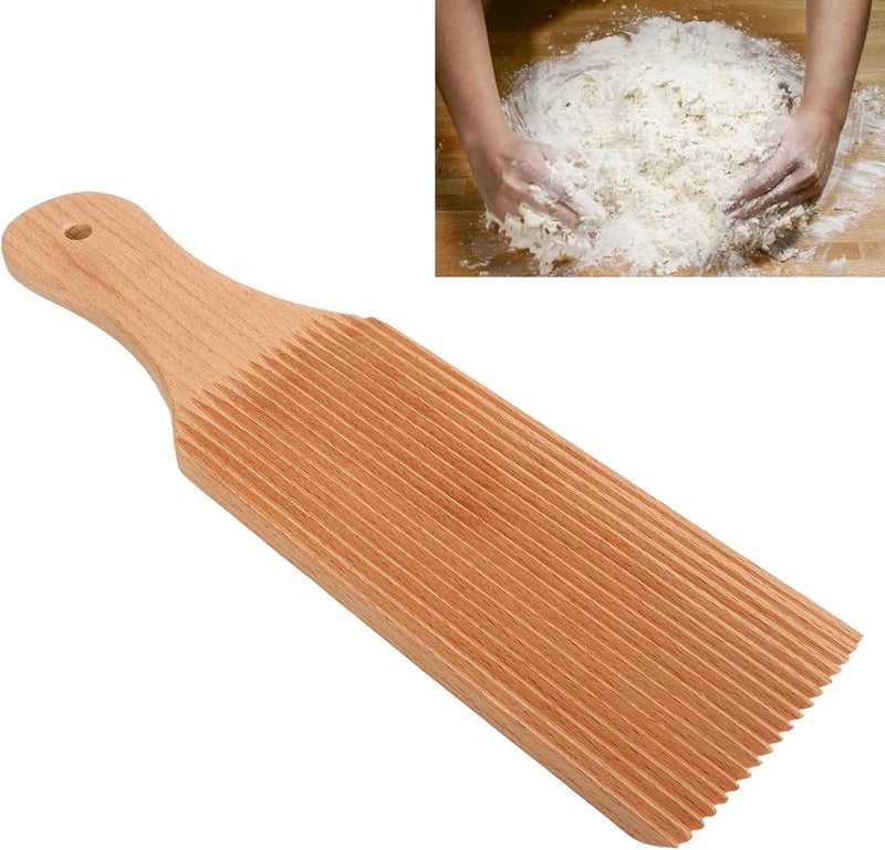 klarako Gnocchi Board Set for Rolling Dough, Rounded Gnocchi Maker Board Paddle, Unique Curved Design Butter Maker Cavarola Roller for Handmaking Italian Gnocchi Pasta - Image 5
