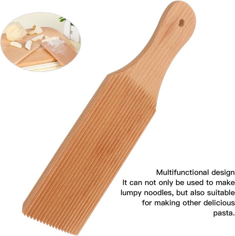 klarako Gnocchi Board Set for Rolling Dough, Rounded Gnocchi Maker Board Paddle, Unique Curved Design Butter Maker Cavarola Roller for Handmaking Italian Gnocchi Pasta - Image 3
