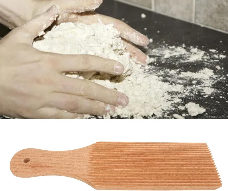 klarako Gnocchi Board Set for Rolling Dough, Rounded Gnocchi Maker Board Paddle, Unique Curved Design Butter Maker Cavarola Roller for Handmaking Italian Gnocchi Pasta - Image 4