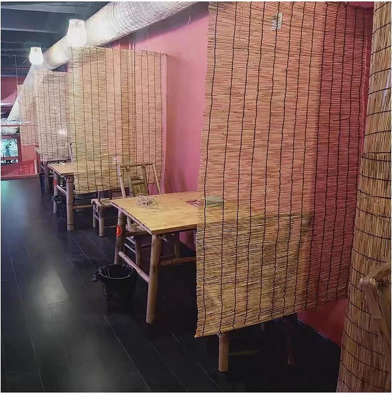 LINGWEI Bamboo Blinds, Natural Bamboo Roll up Window Blind, Privacy Screen for Outdoor Patios, Light Filtering Roll Up Blinds, Easy Installation for Indoor, Outdoor. (122x200cm(1pcs)) - Image 5