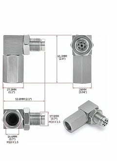 KASTWAVE O2 Sensor Spacer 1 Pcs Universal M18*1.5 Check Engine Light Eliminator Adapter O2 Oxygen Sensor Spacer Extender Adapater Isolator for Exhaust Systems  - Image 4