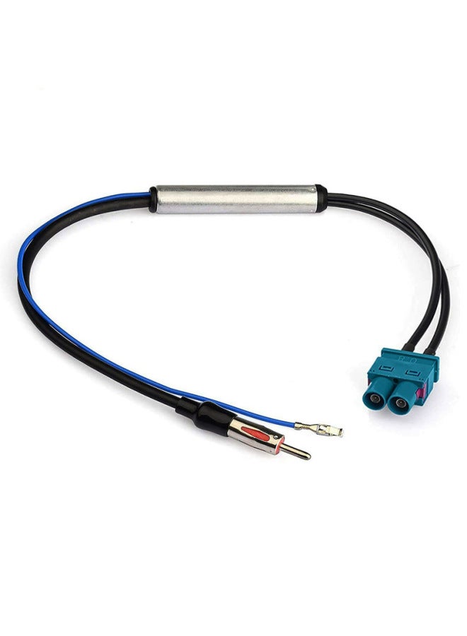 Car Antenna Dual Fakra Male Head Din Extension Cable Amplifier Fm Radio Reception Vehicle Mounted Digital Computer Cable-Line Length:30cm - Image 5