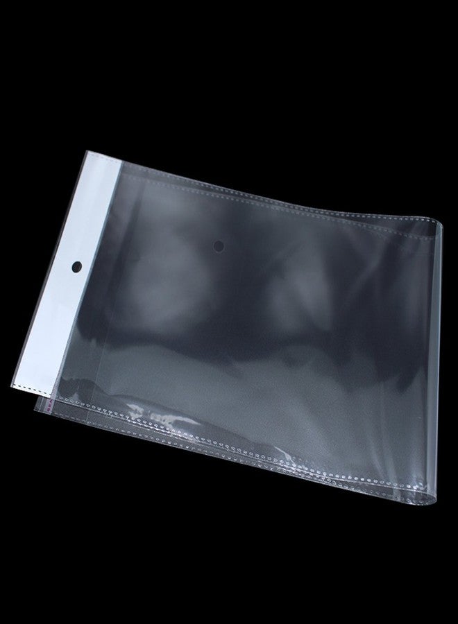 PABCK 100 Pack (Available Size 4.9x17.7 inches) Clear Self Adhesive Straight Hair Packaging Bags with Hang Hole Wigs Hair Storage Beauty Personal Care Hair Care Extensions Wigs Accessories - Image 1
