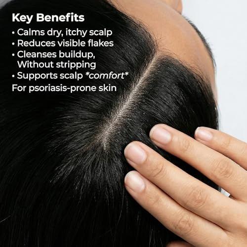 VEDICDERM Plasma Bamboo Charcoal Shampoo 200ml | Clinically Proven For Scalp Psoriasis, Dandruff & Sensitivity | Relieves Itching, Flaking & Dryness | SLS, Paraben & Irritants Free|Daily Hair Cleanser - Image 3