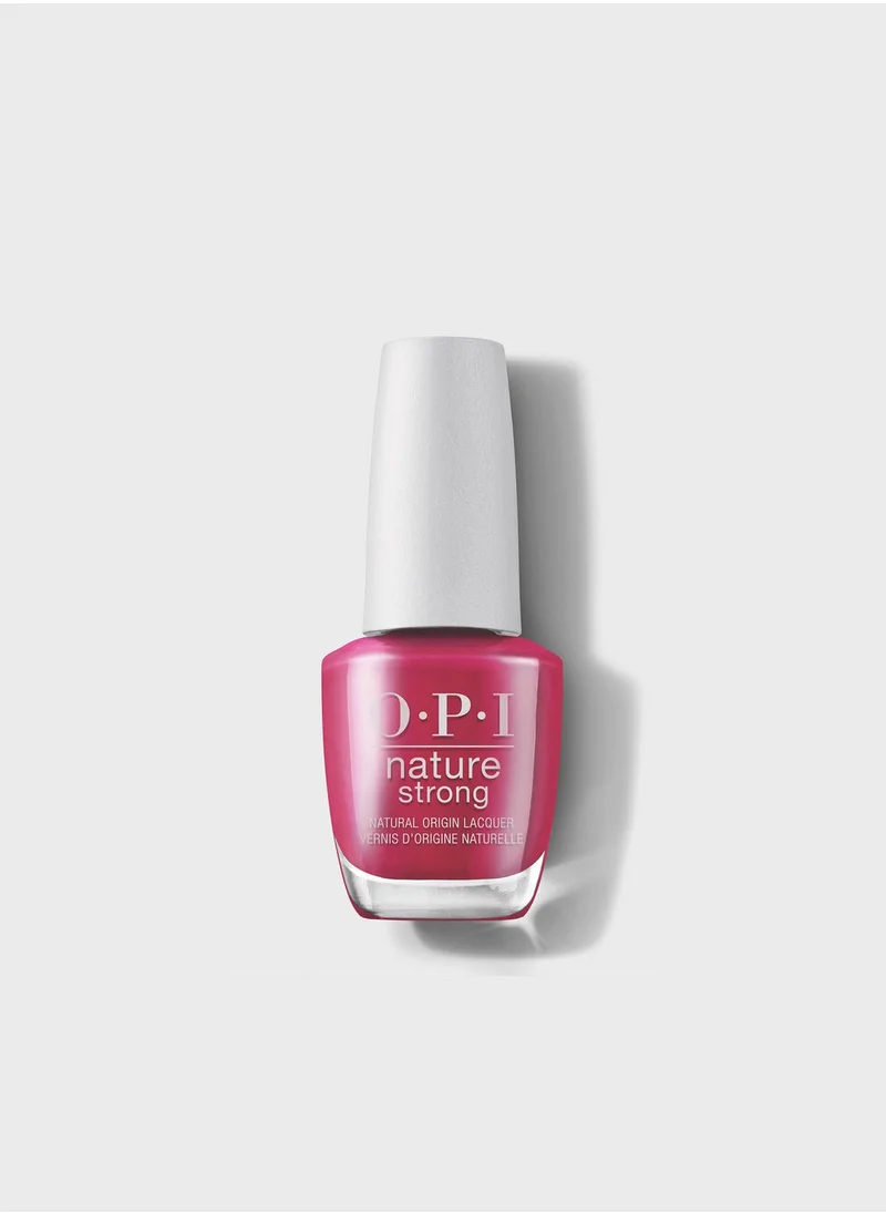 OPI Nature Strong Nail Polish, A Bloom with a View, Red Nail Polish