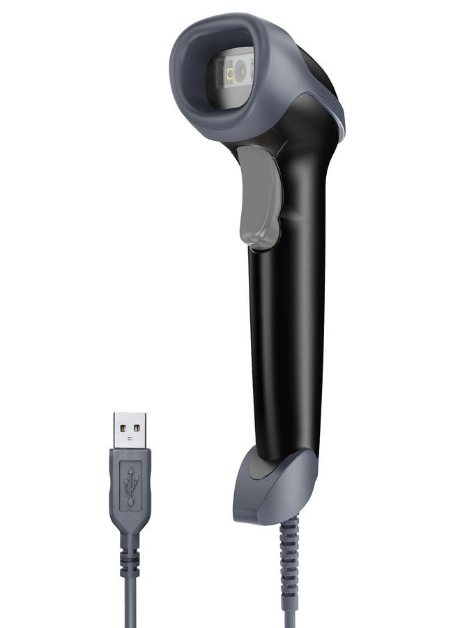 Eyoyo USB 2D Handheld Wired Barcode Scanner, Automatic QR Code Scanner PDF417 Data Matrix Bar Code Reader with USB Cable for POS Mobile Payment, Convenience Store, Warehouse, Supermarket - Image 1