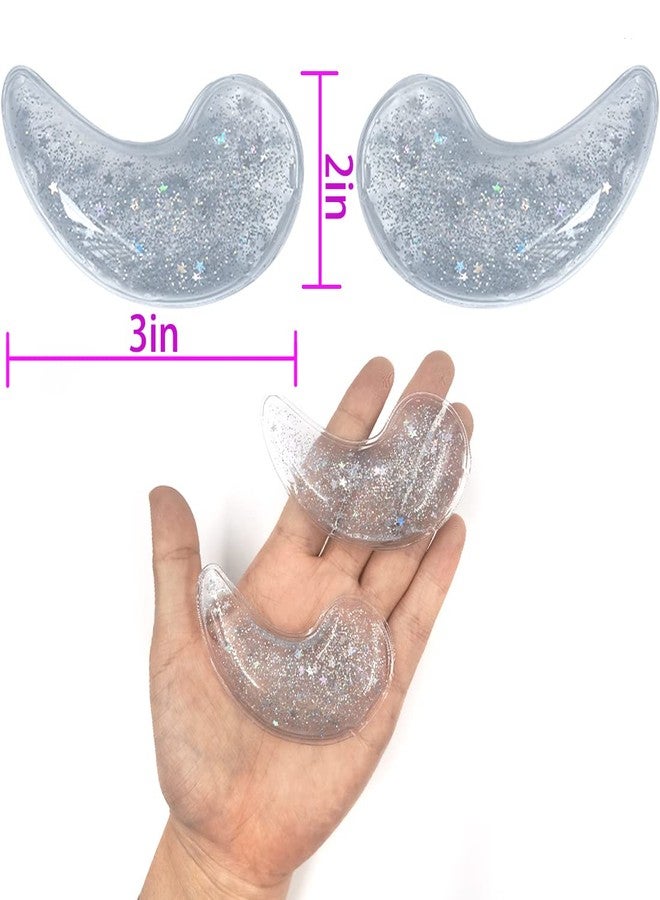 coldchill Reusable Gel Eye Ice Pack, Cooling Eye Pad, Hot ＆ Cold Treatment for Eye Strain, Eye Swelling, Eye Redness, Puffy Eyes, Dark Circles, Smooth Fine Lines, and Eye Recover Surgery. (Clear ＆ 10PCS) - Image 2