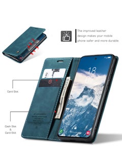 CaseMe For Samsung Galaxy S24 FE Cover, Soft PU Leather Shockproof Mobile Phone Wallet Case, Full Body Protective Flip Cover Magnetic Adsorption Back Cover  - Image 2