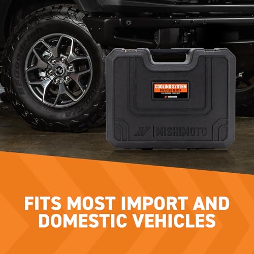 Mishimoto MMTL-CPT-28 Coolant Pressure Tester and Vacuum Refill Kit, 28-Piece Universal Fit, Black - Image 2