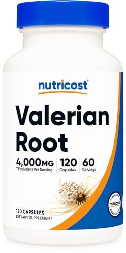 Nutricost Valerian Root 4000mg Equivalent from 1000mg of 41 Extract Per Serving 120 Capsules for 60 Servings Per Bottle Vegetarian GMO Free and Gluten Free - Image 2