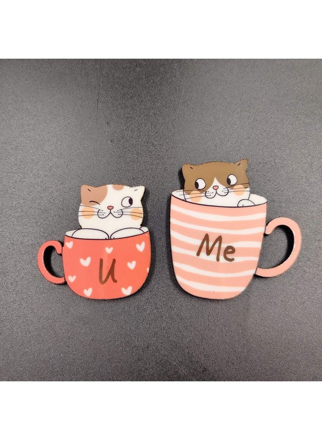 Bhai Please You&Me Wooden Fridge Magnet(Pack of 1) Valentine,Anniversary,Couple&Love Gift Valentine Couple Wedding Anniversary Gift&Decoration for Husband-Wife,Boyfriend-Girlfriend,Him-Her,Men-Women - Image 1