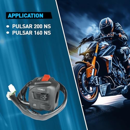 Uno Minda SW-0576 Handle Bar Switch (Right Hand Side) With Self Start- 6 Pin Male White Couplers, 2 Pin Female White Coupler For Bajaj Pulsar NS 200/ Pulsar NS 160 - Image 3