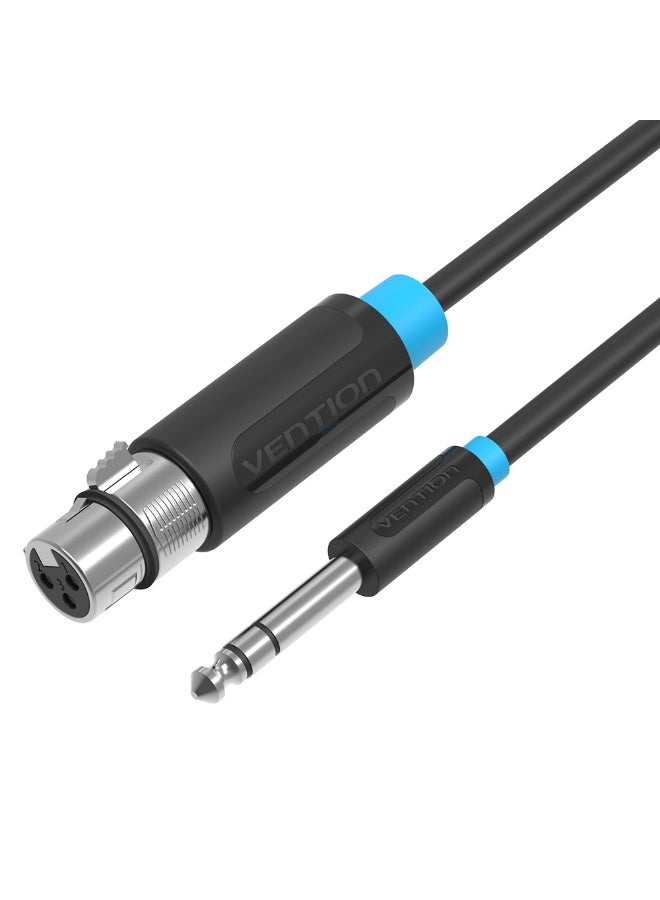 VENTION 6.5mm Male to XLR Female Audio Cable 1M Black Model - Image 1