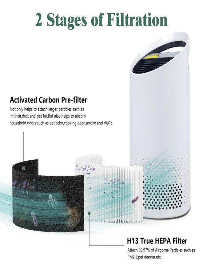 XBWW 2 Packs Z-1000 Standard Premium Replacement Filters Compatible with TruSens Z-1000 Small Room Air Cleaner Purifier, 2 Premium Filters and 4 Extra Activated Carbon Pre-Filters - Image 3