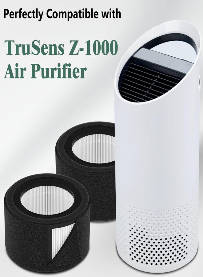 XBWW 2 Packs Z-1000 Standard Premium Replacement Filters Compatible with TruSens Z-1000 Small Room Air Cleaner Purifier, 2 Premium Filters and 4 Extra Activated Carbon Pre-Filters - Image 2