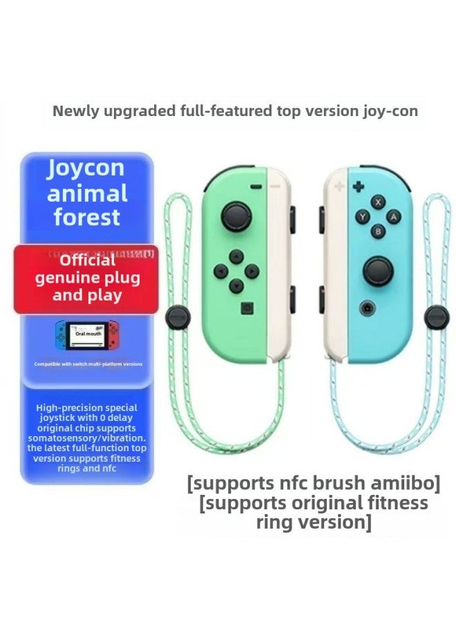 Joycon Game Handle Left And Right Separation Handle Wireless Bluetooth Belt Wake-up With Hand Rope Switch Handle Cross-border-Product Color:Dongsen Limited Edition (with Original Metal Rail Bracelet) (supports Fitness Rings And Nfc)  - Image 1