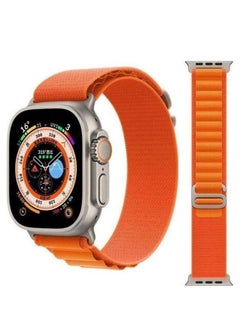 Generic 3Pack for Apple Watch Alpine Loop Band 49mm/45mm/44mm Nylon Woven Sport Strap Compatible with iWatch Series 8/Ultra/7/SE/6/5/4/3/2/7 White/Green/Orange  - Image 5