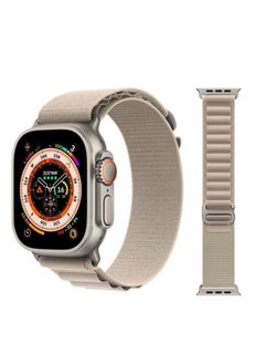 Generic 3Pack for Apple Watch Alpine Loop Band 49mm/45mm/44mm Nylon Woven Sport Strap Compatible with iWatch Series 8/Ultra/7/SE/6/5/4/3/2/7 White/Green/Orange  - Image 3