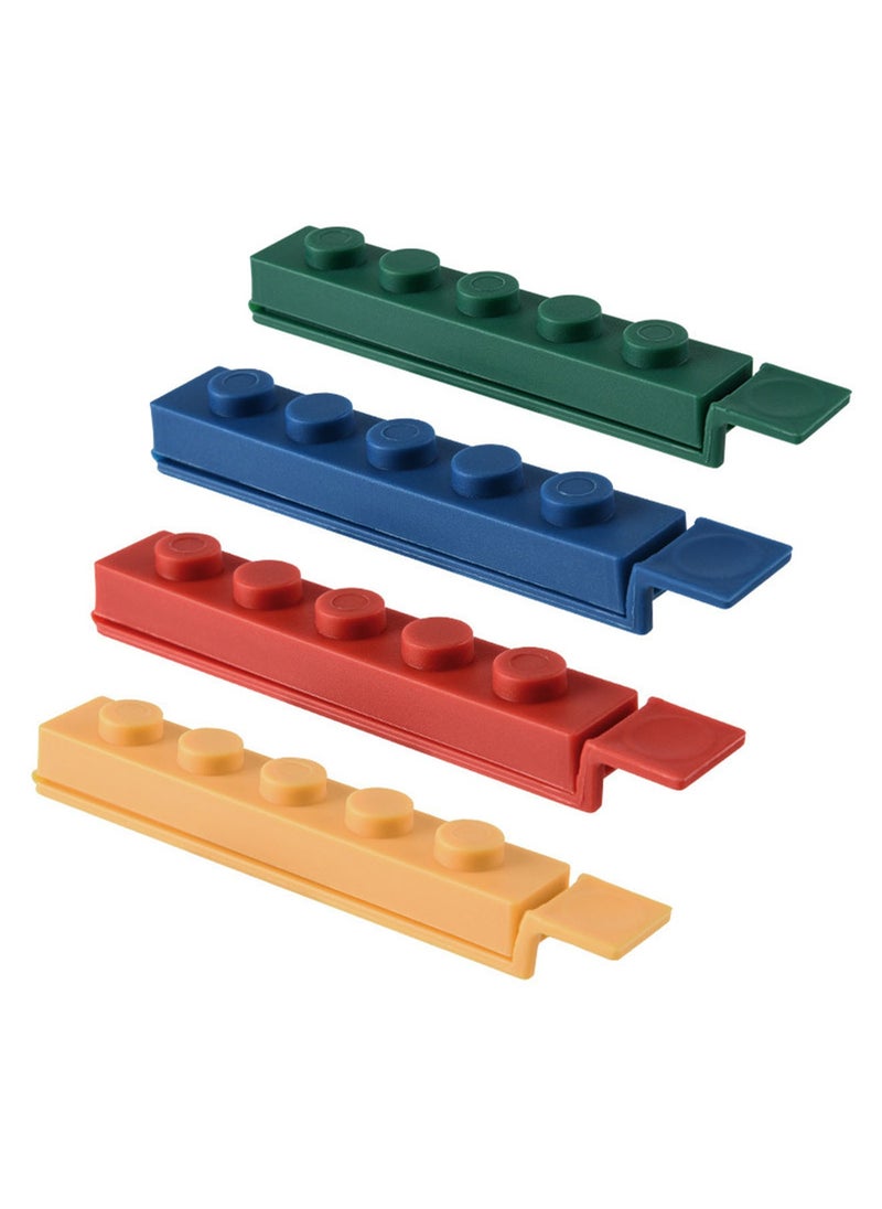 Generic - 4 Pcs Sealing Clips for Food and Snack Bag Bag Clips for Food Storage Plastic Sealing Clip for Food Packages Fresh-Keeping Clamp Sealer for Kitchen - Image 1